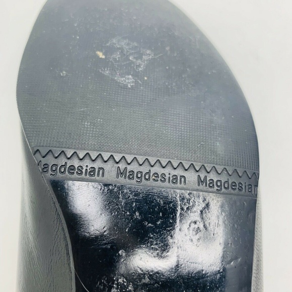 MAGDESIANS Snake Embossed Pat Leather Flat Loafer - Picture 6 of 8